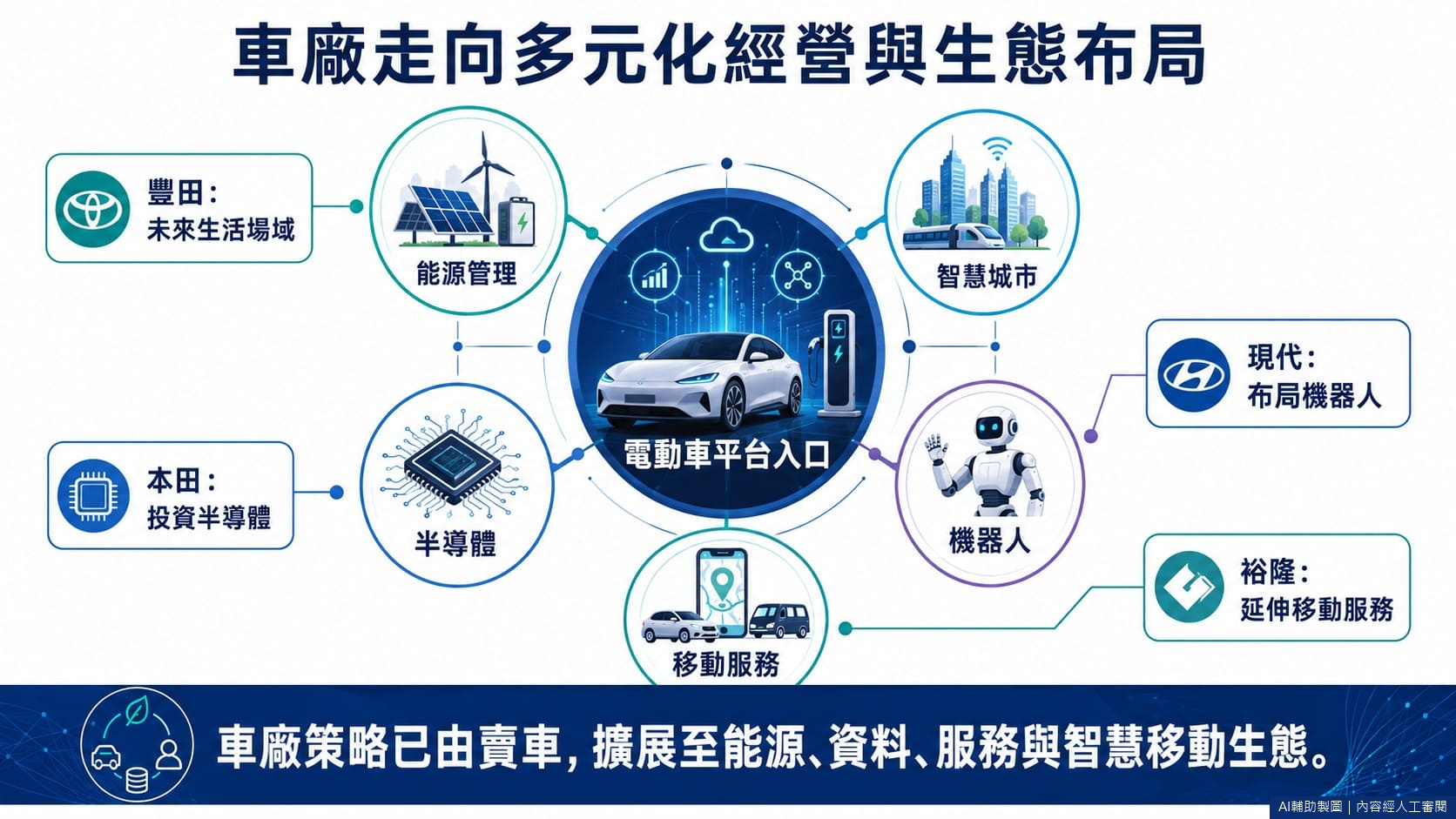 車廠走向多元化經營與生態布局