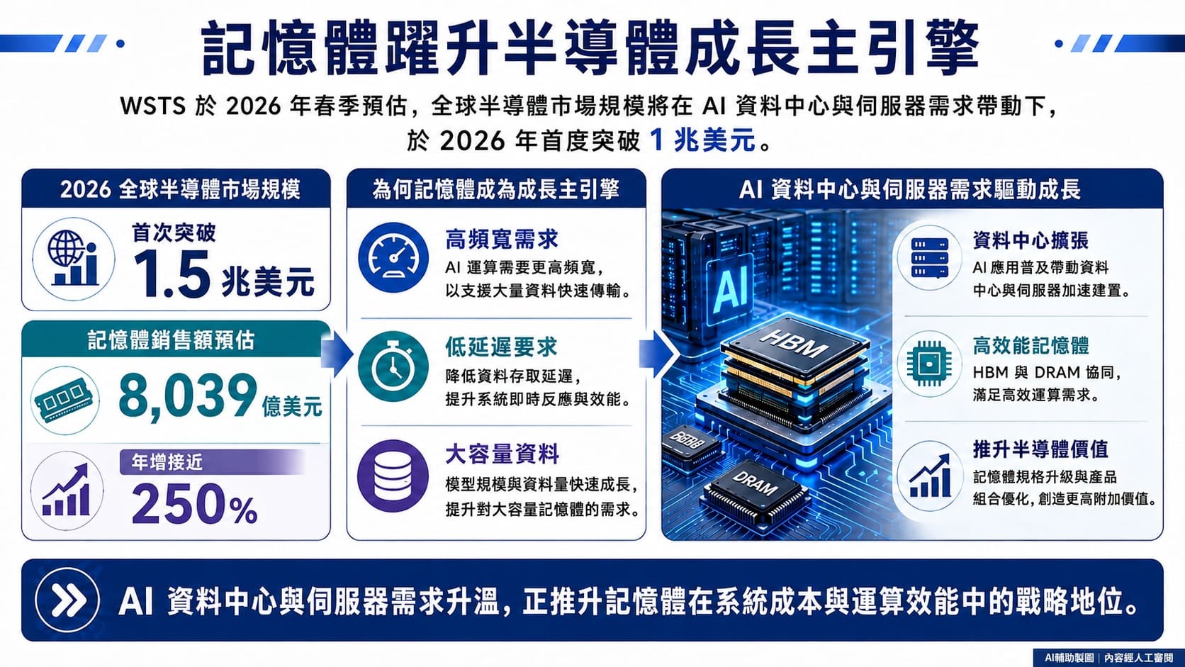 記憶體躍升半導體成長主引擎
