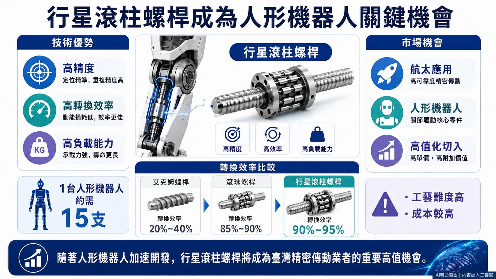 行星滾柱螺桿成為人形機器人關鍵機會