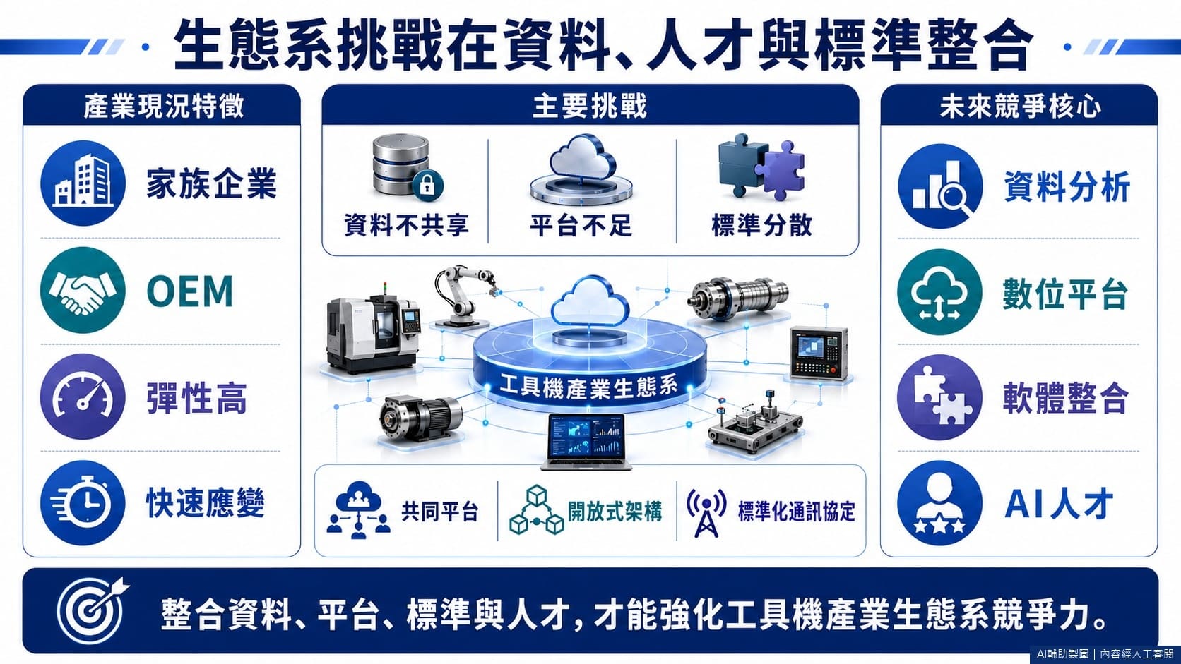 生態系挑戰在資料、人才與標準整合